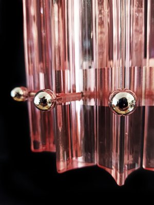 Mid-Century Italian Pink Murano Glass Wall Sconces, 1990s, Set of 4-OVO-1789083