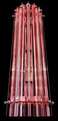 Mid-Century Italian Pink Murano Glass Wall Sconces, 1990s, Set of 4-OVO-1789083