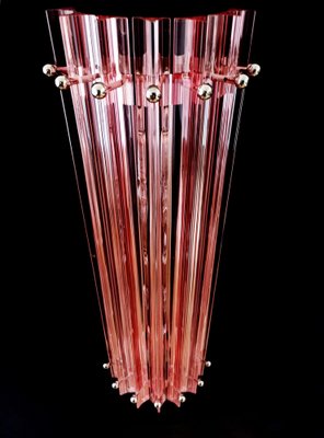 Mid-Century Italian Pink Murano Glass Wall Sconces, 1990s, Set of 4-OVO-1789083