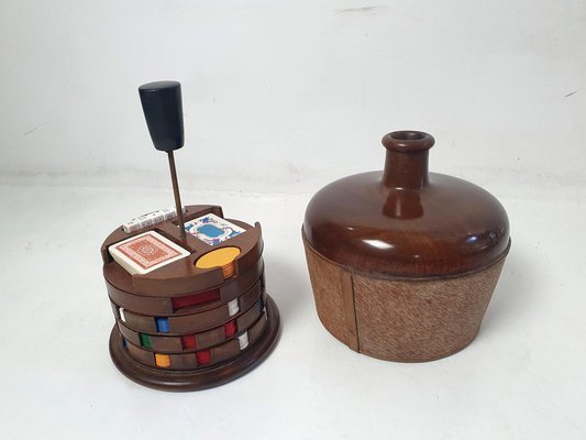 Mid-Century Italian Poker Set Bottle, 1962-FO-1758471