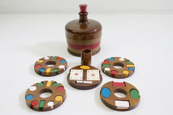 Mid-Century Italian Poker Set Bottle, 1962-FO-1758471