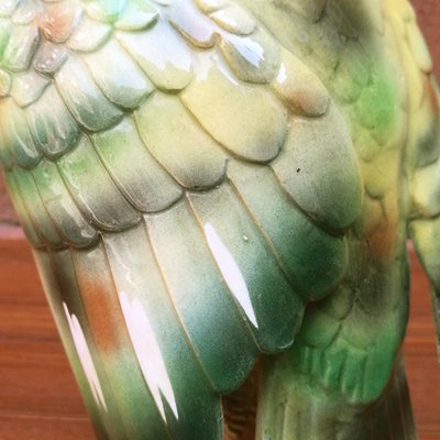 Mid-Century Italian Polychrome Ceramic Parrot, 1960s-GDD-1096639