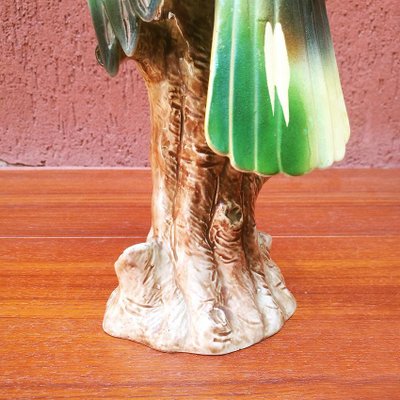 Mid-Century Italian Polychrome Ceramic Parrot, 1960s-GDD-1096639