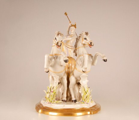 Mid-Century Italian Porcelain Sculpture of Diana the Huntress by Cesare Villari for Capodimonte-GOE-890729