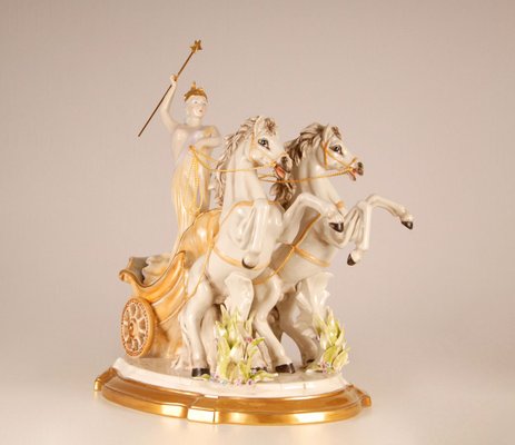 Mid-Century Italian Porcelain Sculpture of Diana the Huntress by Cesare Villari for Capodimonte-GOE-890729