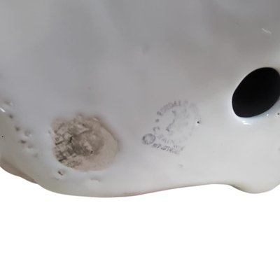 Mid-Century Italian Porcelain White Cat-TCS-2043192