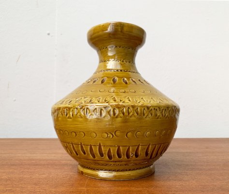 Mid-Century Italian Pottery Carafe Vase by Aldo Londi for Bitossi, 1960s-UAH-1647299