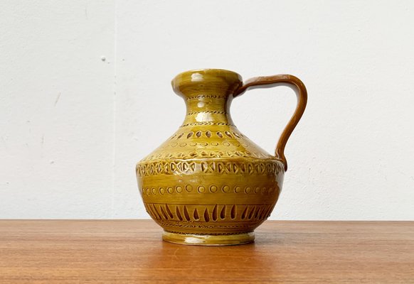 Mid-Century Italian Pottery Carafe Vase by Aldo Londi for Bitossi, 1960s-UAH-1647299