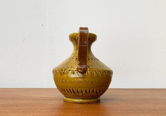 Mid-Century Italian Pottery Carafe Vase by Aldo Londi for Bitossi, 1960s-UAH-1647299