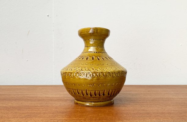 Mid-Century Italian Pottery Carafe Vase by Aldo Londi for Bitossi, 1960s-UAH-1647299