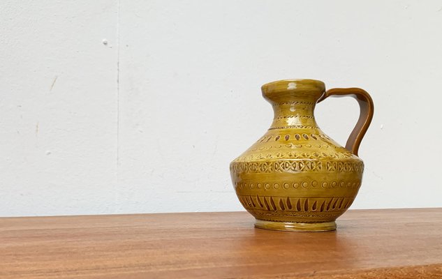 Mid-Century Italian Pottery Carafe Vase by Aldo Londi for Bitossi, 1960s-UAH-1647299