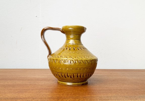 Mid-Century Italian Pottery Carafe Vase by Aldo Londi for Bitossi, 1960s-UAH-1647299