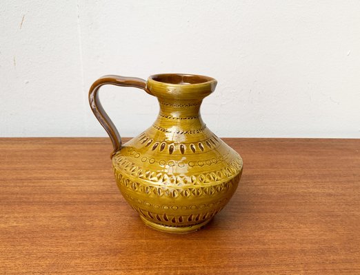 Mid-Century Italian Pottery Carafe Vase by Aldo Londi for Bitossi, 1960s-UAH-1647299