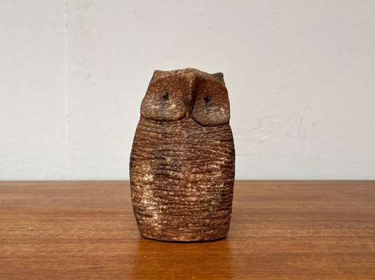 Mid-Century Italian Pottery Owl Sculpture by Aldo Londi for Bitossi, 1960s-UAH-1716301