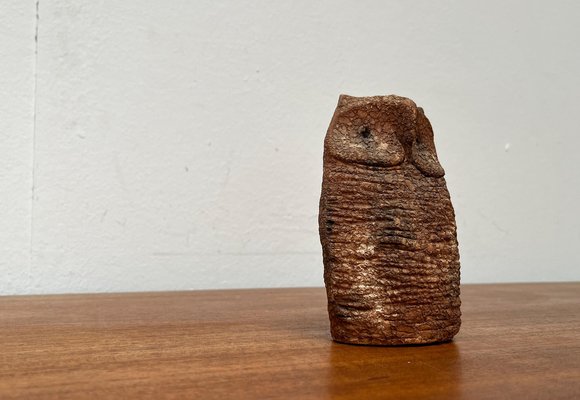 Mid-Century Italian Pottery Owl Sculpture by Aldo Londi for Bitossi, 1960s-UAH-1716301