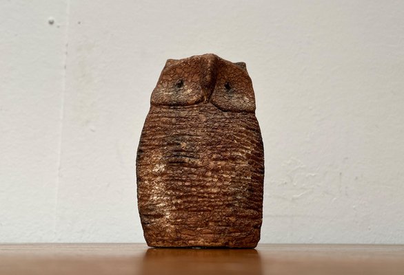 Mid-Century Italian Pottery Owl Sculpture by Aldo Londi for Bitossi, 1960s-UAH-1716301