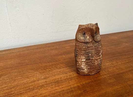 Mid-Century Italian Pottery Owl Sculpture by Aldo Londi for Bitossi, 1960s-UAH-1716301