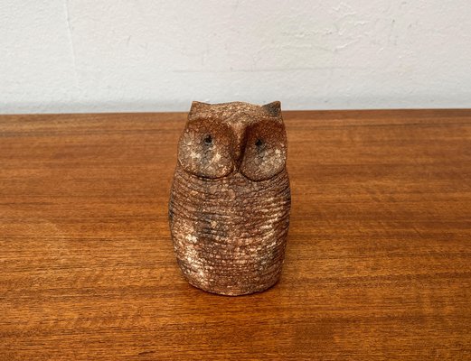 Mid-Century Italian Pottery Owl Sculpture by Aldo Londi for Bitossi, 1960s-UAH-1716301