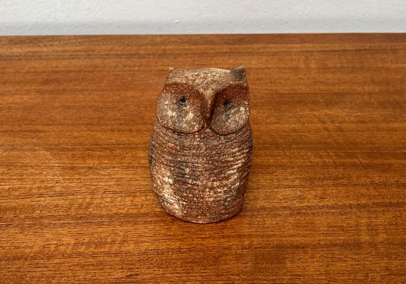 Mid-Century Italian Pottery Owl Sculpture by Aldo Londi for Bitossi, 1960s-UAH-1716301