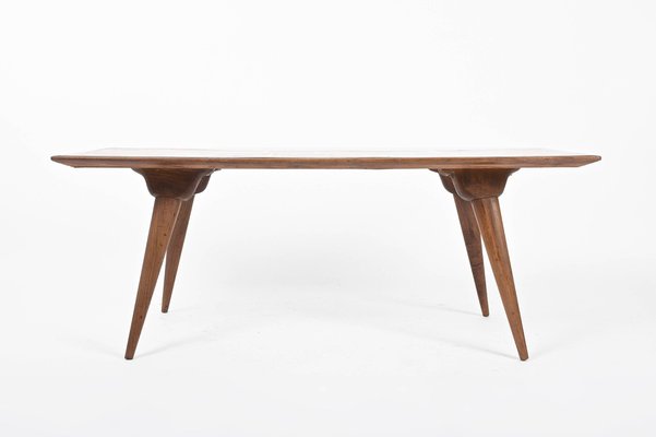 Mid-Century Italian Printed Wood and Plastic Coffee Table Attributed to De Poli, 1950s-JDR-1126156