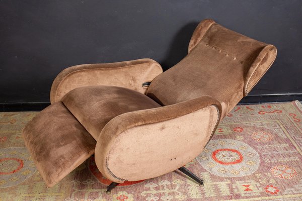 Mid-Century Italian Reclinable Lounge Chair, 1950-MBH-1032680