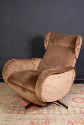 Mid-Century Italian Reclinable Lounge Chair or Armchair, 1950-MBH-1031701