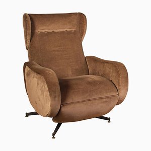 Mid-Century Italian Reclinable Lounge Chair or Armchair, 1950-MBH-1031701