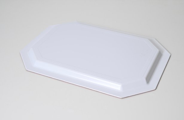 Mid-Century Italian Red Acrylic Serving Tray, 1980s-JDR-1764120