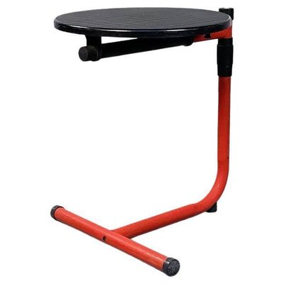 Mid-Century Italian Red Metal & Black Plastic Coffee Table from Magis, 1980s-GDD-1179992