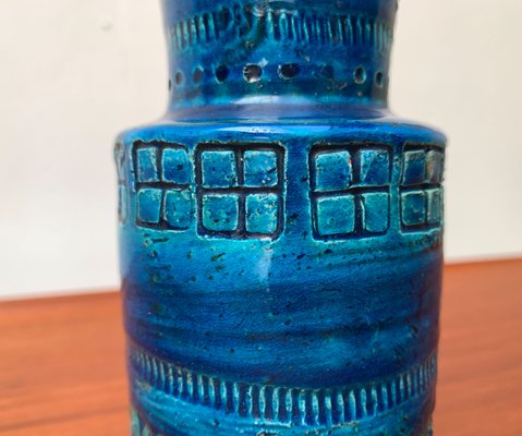 Mid-Century Italian Rimini Blu Pottery Vase by Aldo Londi for Bitossi-UAH-1415261