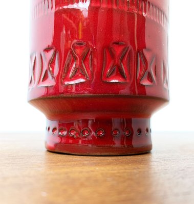 Mid-Century Italian Rimini Red Pottery Vase by Aldo Londi for Bitossi, 1960s-UAH-1317850