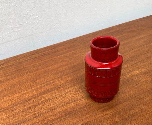 Mid-Century Italian Rimini Red Pottery Vase by Aldo Londi for Bitossi, 1960s-UAH-1317850