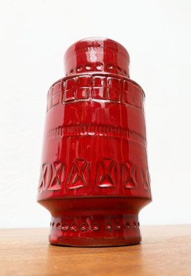 Mid-Century Italian Rimini Red Pottery Vase by Aldo Londi for Bitossi, 1960s-UAH-1317850