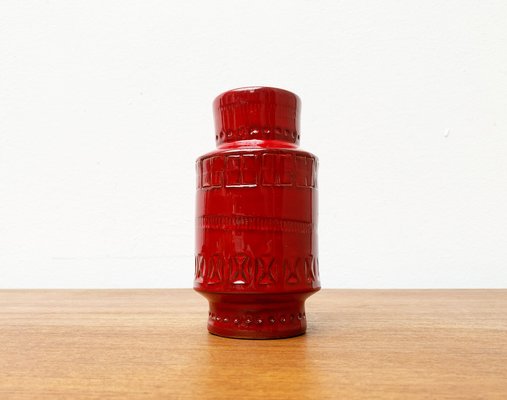 Mid-Century Italian Rimini Red Pottery Vase by Aldo Londi for Bitossi, 1960s-UAH-1317850