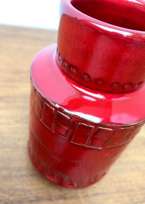 Mid-Century Italian Rimini Red Pottery Vase by Aldo Londi for Bitossi, 1960s-UAH-1317850