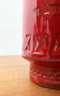 Mid-Century Italian Rimini Red Pottery Vase by Aldo Londi for Bitossi, 1960s-UAH-1317850