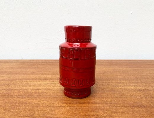 Mid-Century Italian Rimini Red Pottery Vase by Aldo Londi for Bitossi, 1960s-UAH-1317850