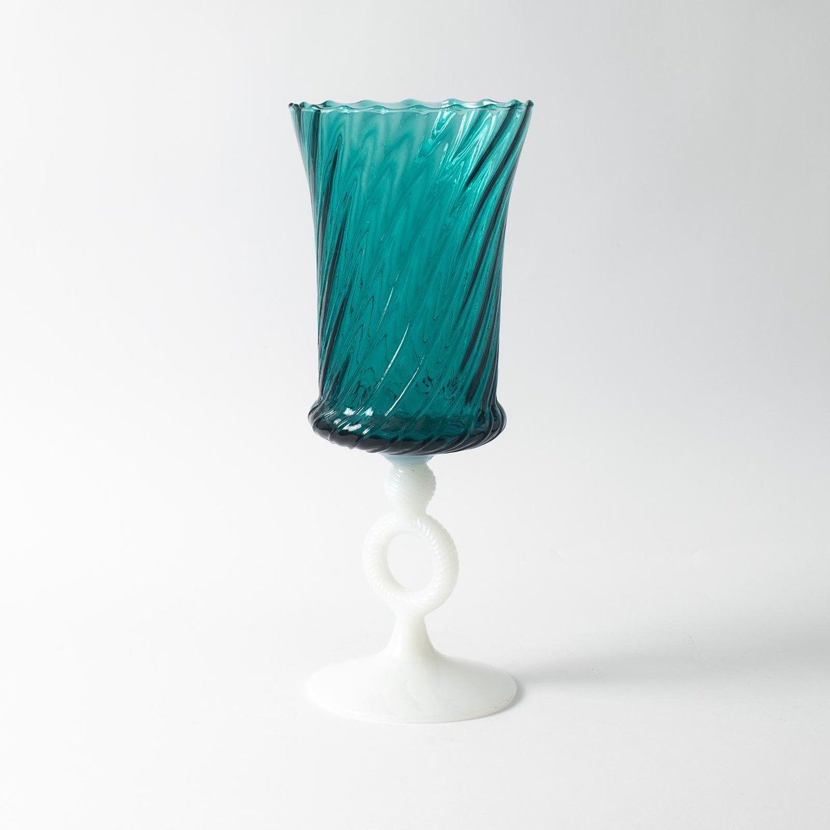 Mid-Century Italian Ring Stem Vase from Empoli, 1960s