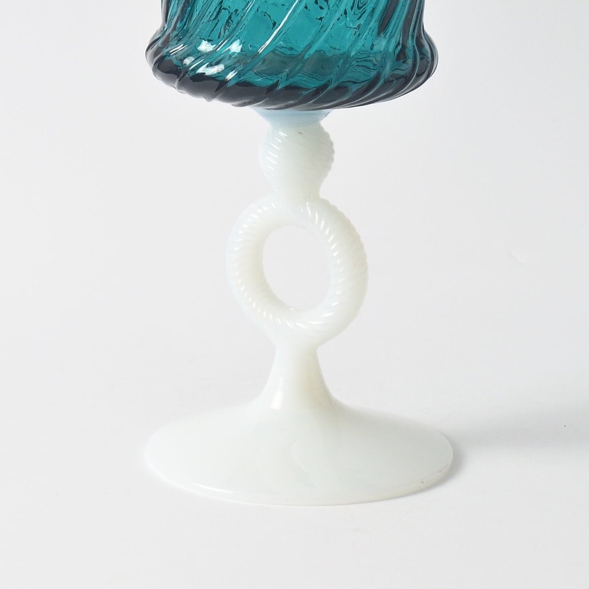 Mid-Century Italian Ring Stem Vase from Empoli, 1960s