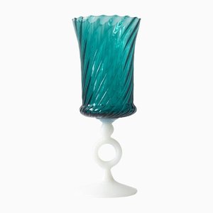 Mid-Century Italian Ring Stem Vase from Empoli, 1960s-IXK-1348953