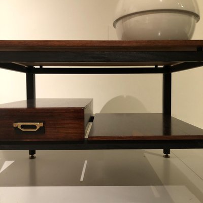 Mid-Century Italian Rosewood Coffee Table, 1960s-ZD-768710