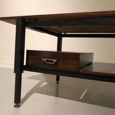 Mid-Century Italian Rosewood Coffee Table, 1960s-ZD-768710