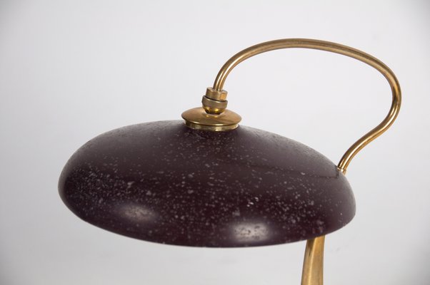 Mid-Century Italian Sculptural Table Lamp with Marble Base by Giuseppe Ostuni for Oluce, 1950s-WUY-845162