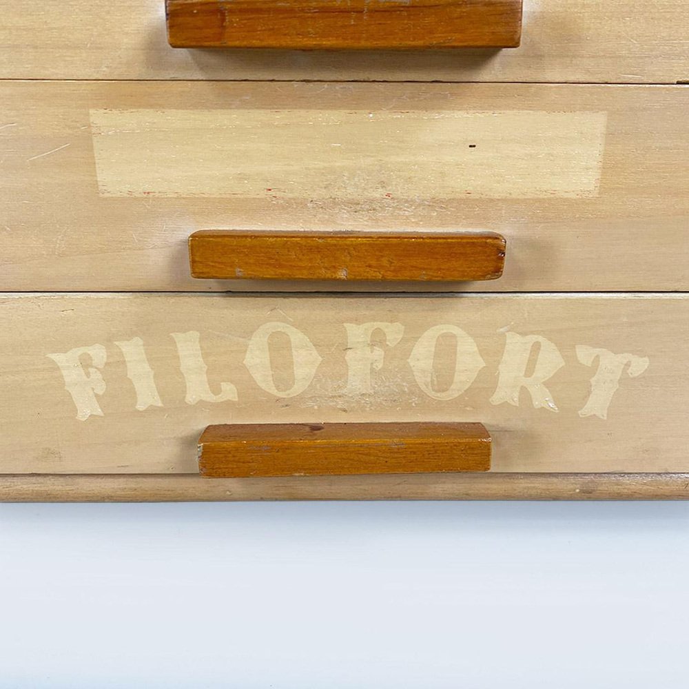 Mid-Century Italian Sewing Chest of Drawers from Filofort di Tre Cerchi ISC, 1940s