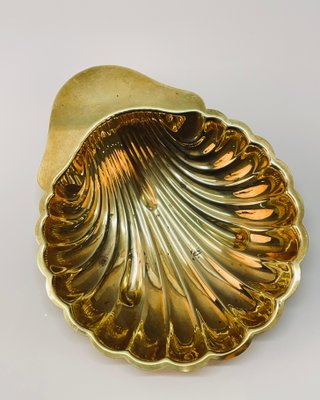 Mid-Century Italian Shell-Shaped Brass Bowl by Renzo Cassetti, 1960s-JDR-1779820