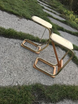 Mid-Century Italian Side Tables with Magazine Rack, 1950s Set of 2-OXJ-762396