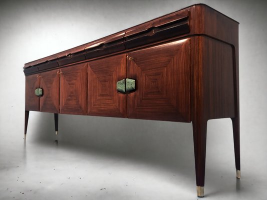 Mid-Century Italian Sideboard with Marble Handles by Vittorio Dassi for La Permanente Mobili Cantù, 1950s-MTX-1077485