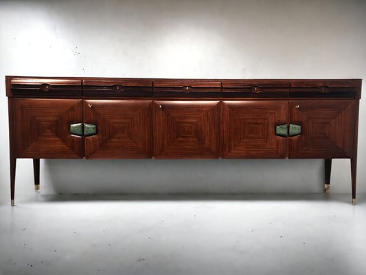 Mid-Century Italian Sideboard with Marble Handles by Vittorio Dassi for La Permanente Mobili Cantù, 1950s-MTX-1077485