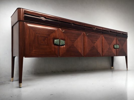 Mid-Century Italian Sideboard with Marble Handles by Vittorio Dassi for La Permanente Mobili Cantù, 1950s-MTX-1077485