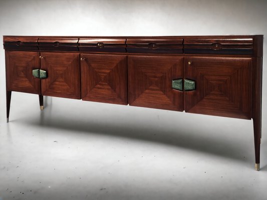 Mid-Century Italian Sideboard with Marble Handles by Vittorio Dassi for La Permanente Mobili Cantù, 1950s-MTX-1077485